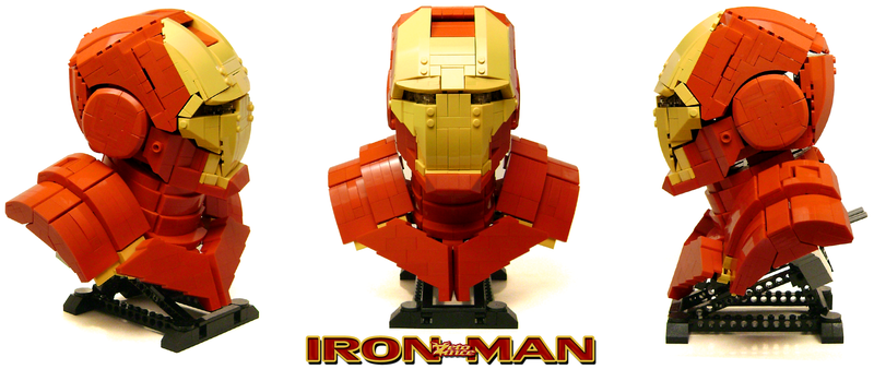 Illustration for article titled Iron Man bust replicated in Lego is not Plastic Man